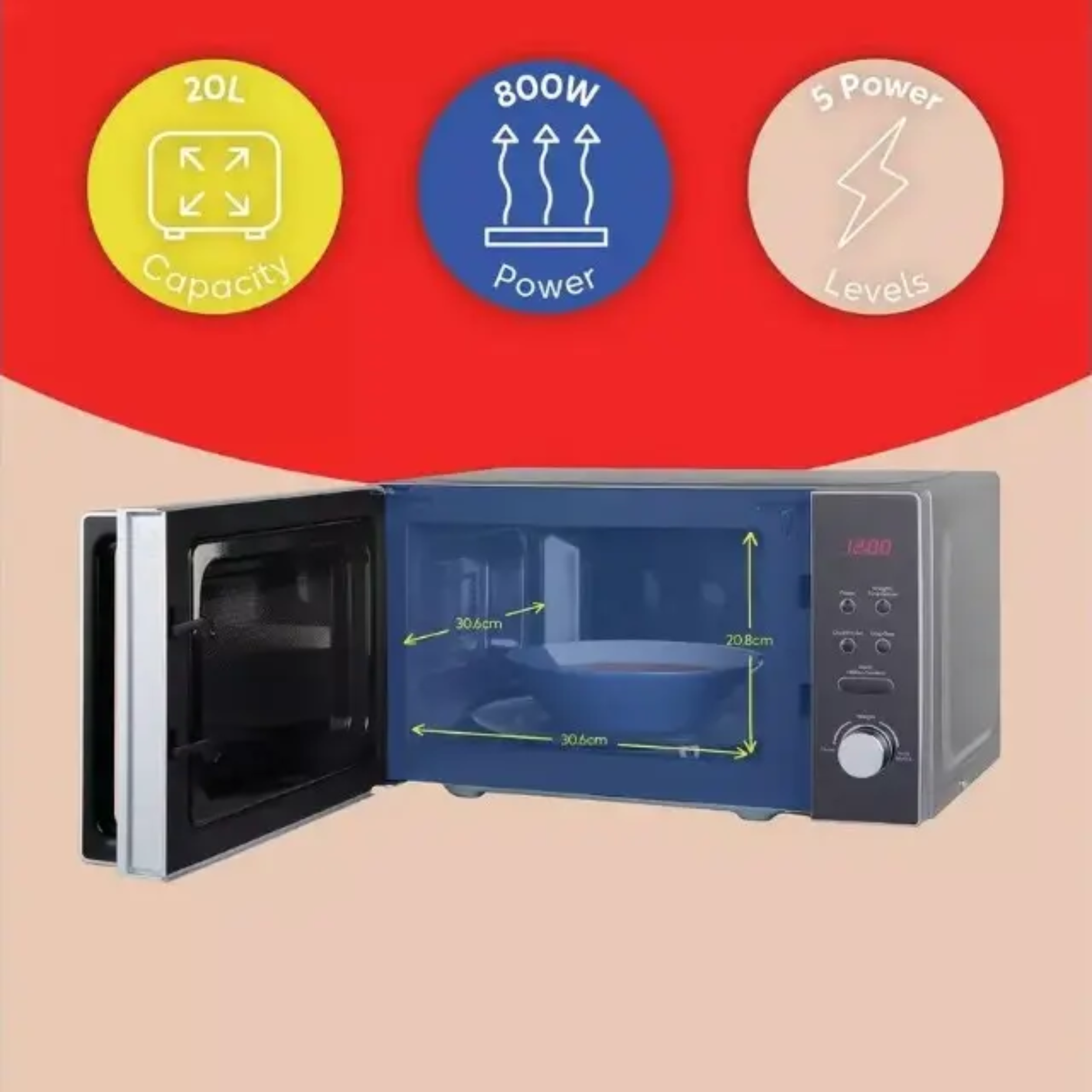 Picture of Russell Hobbs  Microwave RHM2076